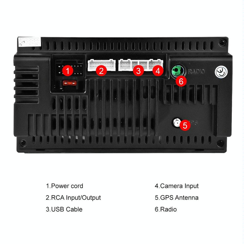 7 Inch Android Wifi Car Navigation Reversing Video Player - 2 + 32G Standard + 4Lights Camera