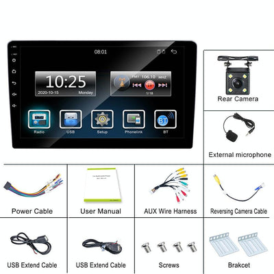 7 Inch Carplay Car Mp5 Player + 4 Light Camera - C7001