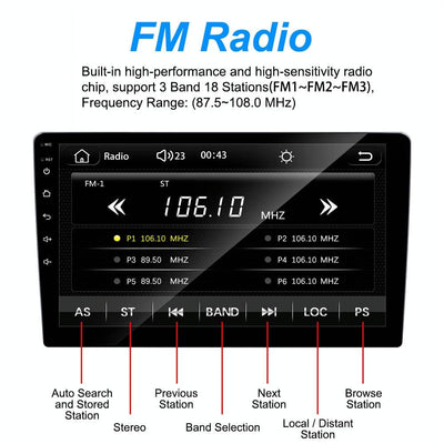 7 Inch Carplay Car Mp5 Player + 4 Light Camera - C7001