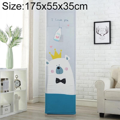 Love Bear Fabric Dust Cover - All-inclusive Vertical Cabinet Ac - 175x55x35cm