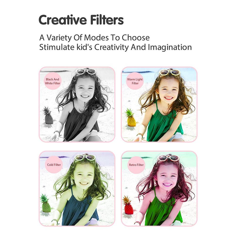 Smart Kids Thermal Camera With Printing Paper - 2.4 - Blue Focus - 503J Blue Fixed Focus