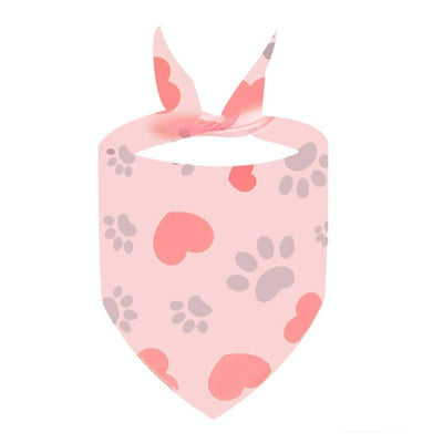 Cute Pet Triangle Towel Bib Cartoon Cats And Dogs Drool Towel Scarf - 02