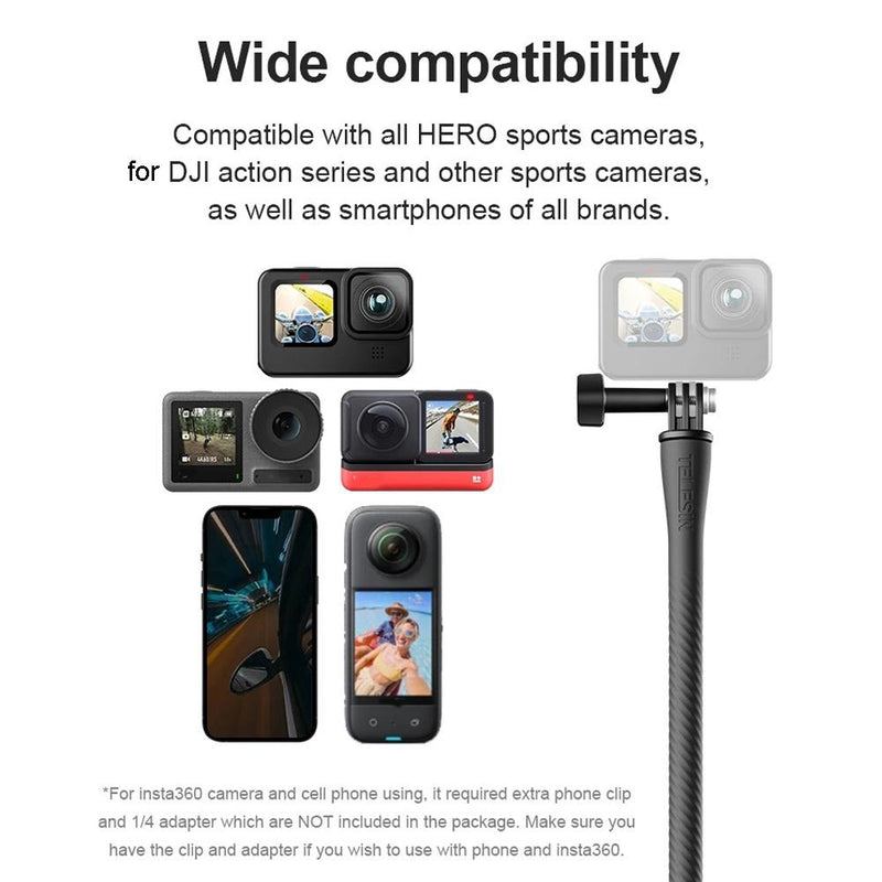 Versatile Octopus Tripod for Action Camera and Phone - Flexible Mount - With Phone Clip Kit