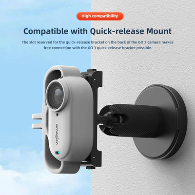 Amagisn Silicone Case for Insta360 Go 3 Camera - Horizontal - Vertical Gray