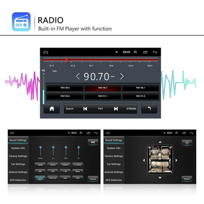 7 Inch Android Car Navigation Player For Volkswagen - 2 + 32G Wireless Carplay - Standard + 4Lights Camera