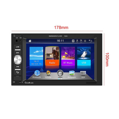 6.2 Inch Dual Spindle Hd Car Mp5 Player With Carplay - Standard + 4 Camera