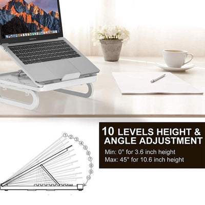 Adjustable Foldable Laptop Stand for Cooling and Ergonomic Lifting