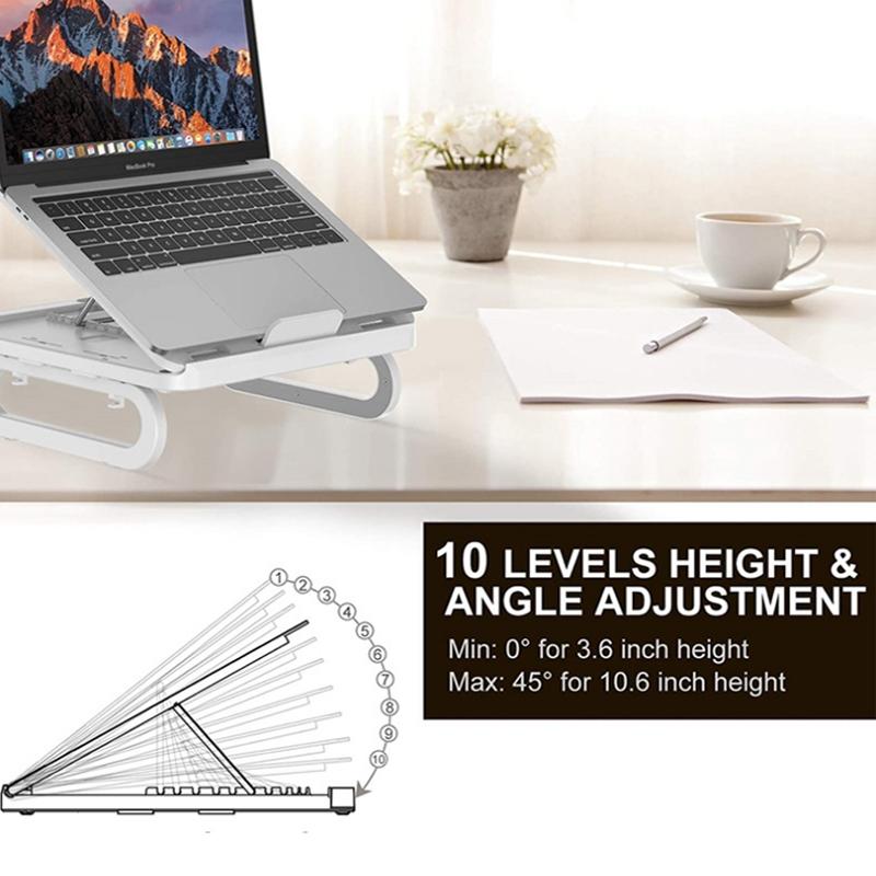 Adjustable Foldable Laptop Stand for Cooling and Ergonomic Lifting