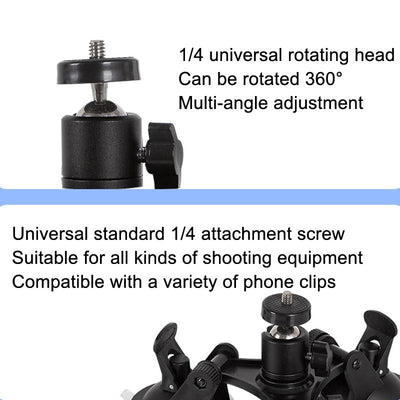 Universal Car Suction Cup Mount for Video Shooting