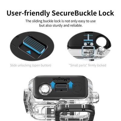60m Waterproof Dive Shell for Magisn Camera - Horizontal & Vertical Shooting - For Insta360 Ace