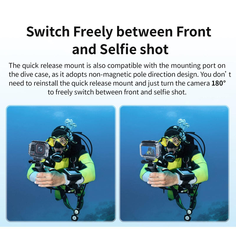 60m Waterproof Dive Shell for Magisn Camera - Horizontal & Vertical Shooting - For Insta360 Ace