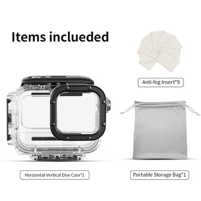 60m Waterproof Dive Shell for Magisn Camera - Horizontal & Vertical Shooting - For Insta360 Ace