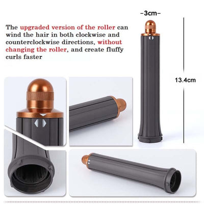 30mm Long Barrel Curling Iron for Dyson Hair Dryer - Upgraded Red