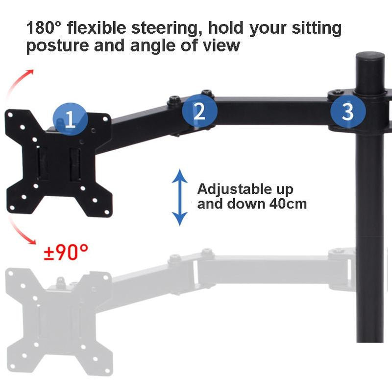 Double Screen Desktop Monitor Stand - Lifting Bracket
