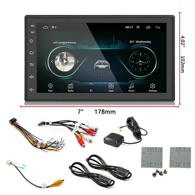 7 Inch Android Car Navigation Mp5 Player With Gps Bluetooth And Camera - Universal Fit