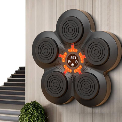 Bluetooth Music Boxing Machine With Wall Mount And Adult Gloves - With Kids Gloves