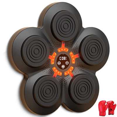 Bluetooth Music Boxing Machine With Wall Mount And Adult Gloves - With Kids Gloves