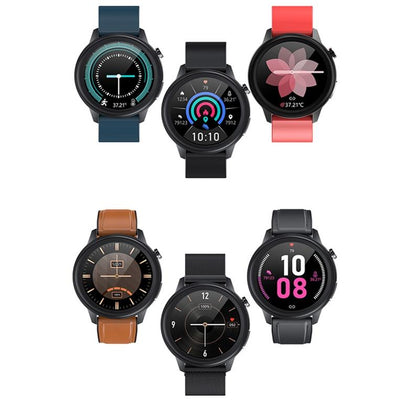 1.3 Inch Blue Silicone Heart Rate Smart Watch