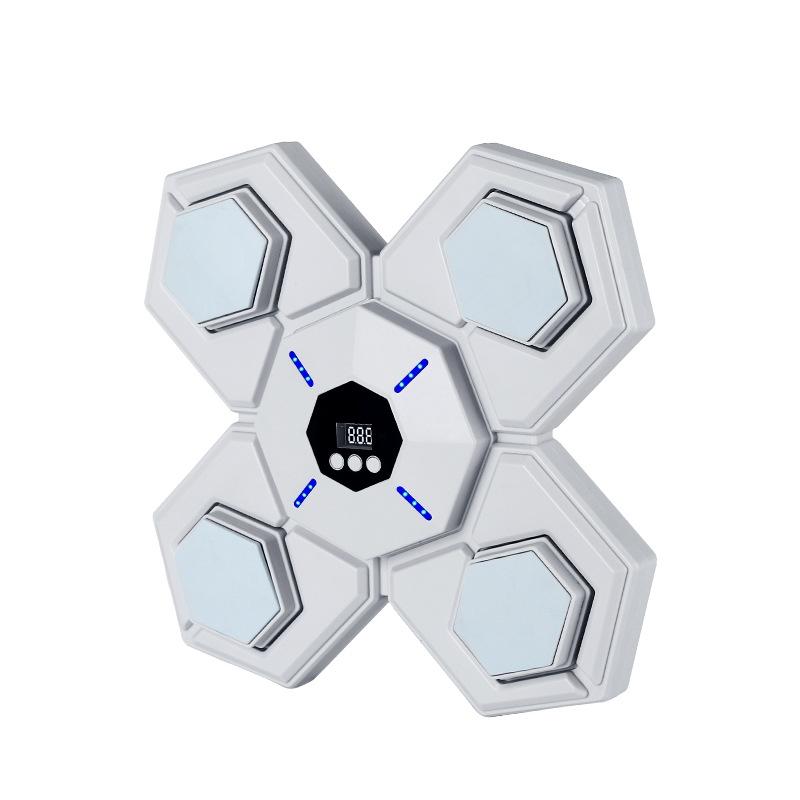 Rechargeable Bluetooth Boxing Machine With Adult & Child Gloves - Blue - With Adult Gloves Pink Blue