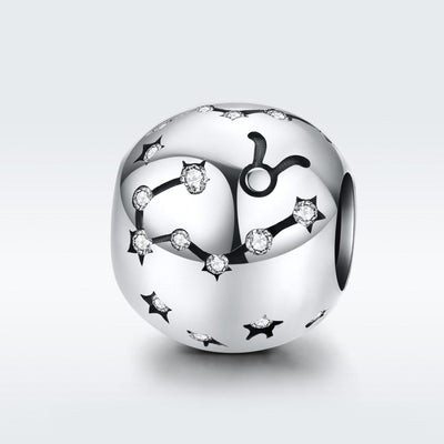 925 Sterling Silver Diy Zodiac Bracelet Beads Taurus Style - Taurus