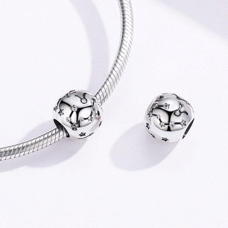 925 Sterling Silver Diy Zodiac Bracelet Beads Taurus Style - Taurus