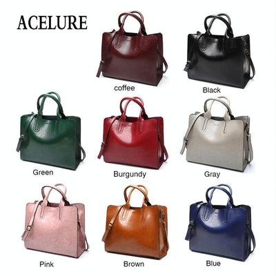 Leather Women Tote Bag for Casual Shoulder Carry