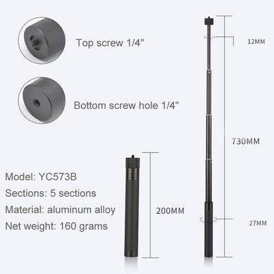 Stabilizing Extension Rod for Feiyu G5 / Spg / Wg2 Gimbal and Dji Pocket / Pocket 2