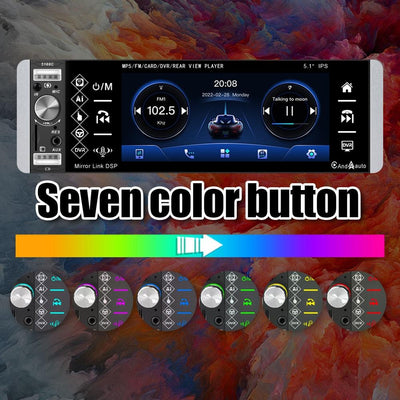 5.1 Inch Ips Capacitive Carplay Player + 4 Light Camera - A2905