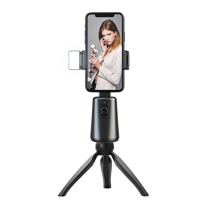 Auto Tracking Gimbal Stabilizer with Fill Light and Selfie Stick - 360 Degree Rotation - A200 Set 2