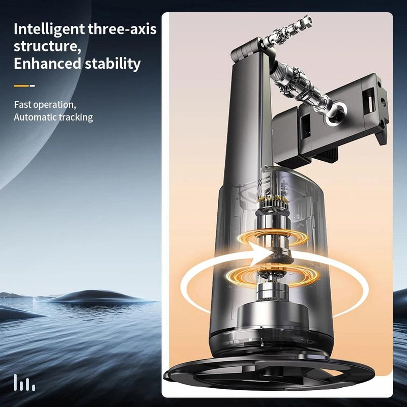 Auto Tracking Gimbal Stabilizer with Fill Light and Selfie Stick - 360 Degree Rotation - A200 Set 2