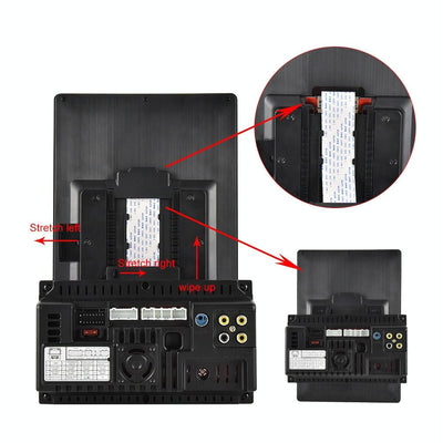 9.5 Inch Vertical Screen Car Mp5 Player - 2 Spindles + 4 Cameras