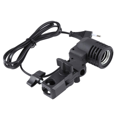 Studio Light Mount Stand With E27 Ac Socket And Umbrella Holder In Black