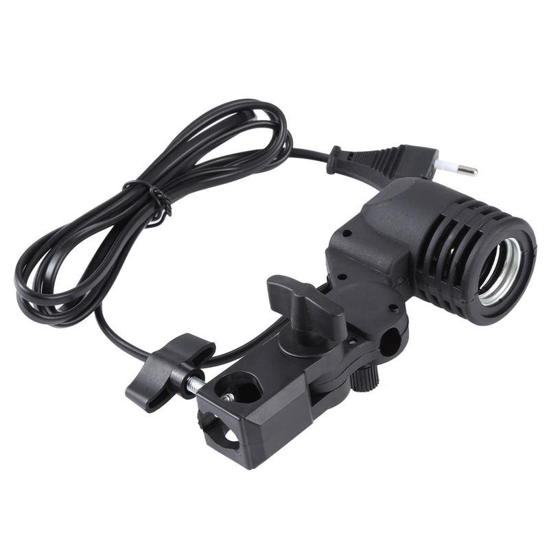 Studio Light Mount Stand With E27 Ac Socket And Umbrella Holder In Black