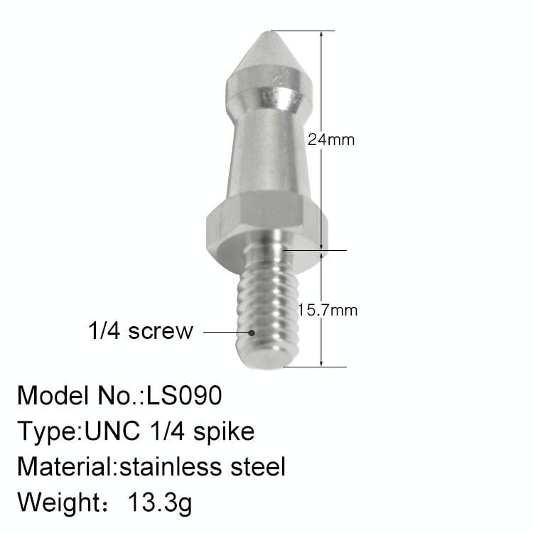 2 Stainless Steel 1 / 4 Feet Screws For Slr Tripod
