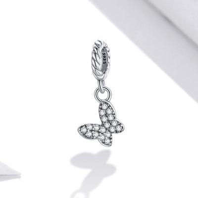 925 Sterling Silver Butterfly Pendant For Bracelet Or Necklace