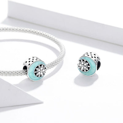 925 Sterling Silver Night Sky Beads For Diy Bracelets & Necklaces