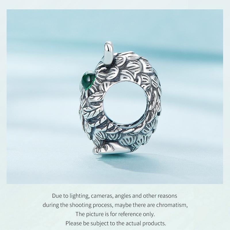 925 Sterling Silver Owl Pendant Necklace Charm For Diy Bracelets