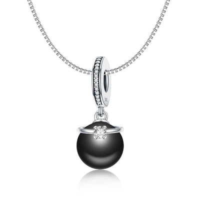 925 Sterling Silver Pearl Pendant For Diy Bracelets & Necklaces