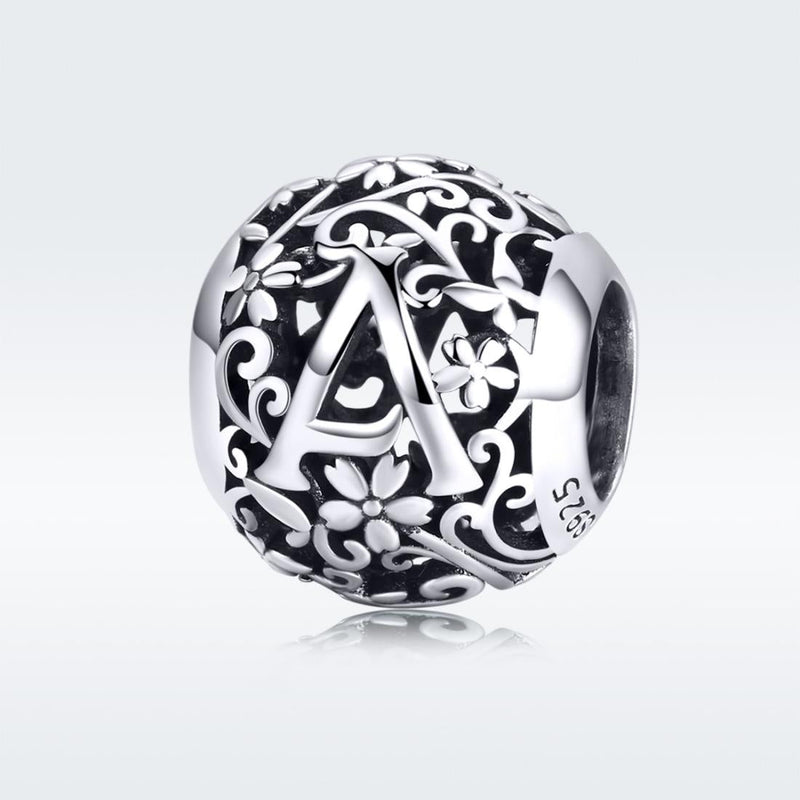 925 Sterling Silver Letter Beads For Diy Bracelets