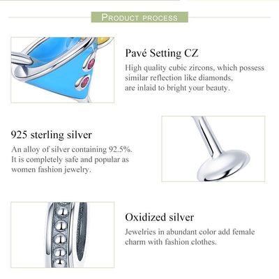 925 Sterling Silver Summer Beaded Bracelet For Women