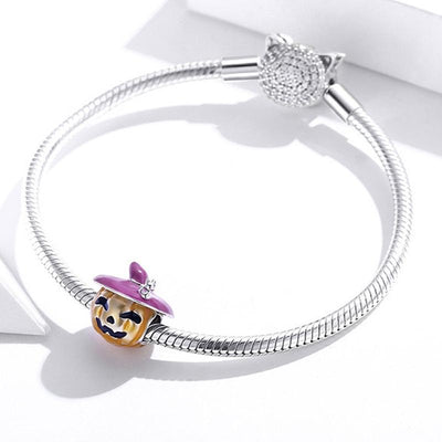 925 Sterling Silver Pumpkin Beads For Diy Oil Drops