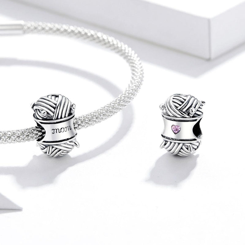 925 Sterling Silver Knitting Bead Bracelet / Necklace Accessory