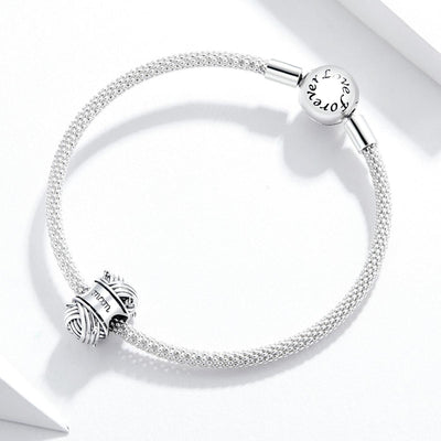 925 Sterling Silver Knitting Bead Bracelet / Necklace Accessory