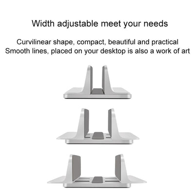 Portable Laptop Stand with Cooling Storage Base - Aluminum Alloy
