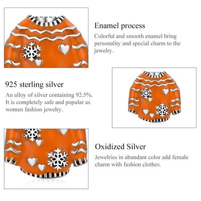 925 Sterling Silver Sweater Bead Bracelet / Necklace Accessory