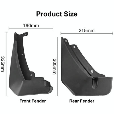 For Skoda Kodiaq 2016-2021 4Pcs / Set Car Auto Soft Plastic Splash Flaps Fender Guard