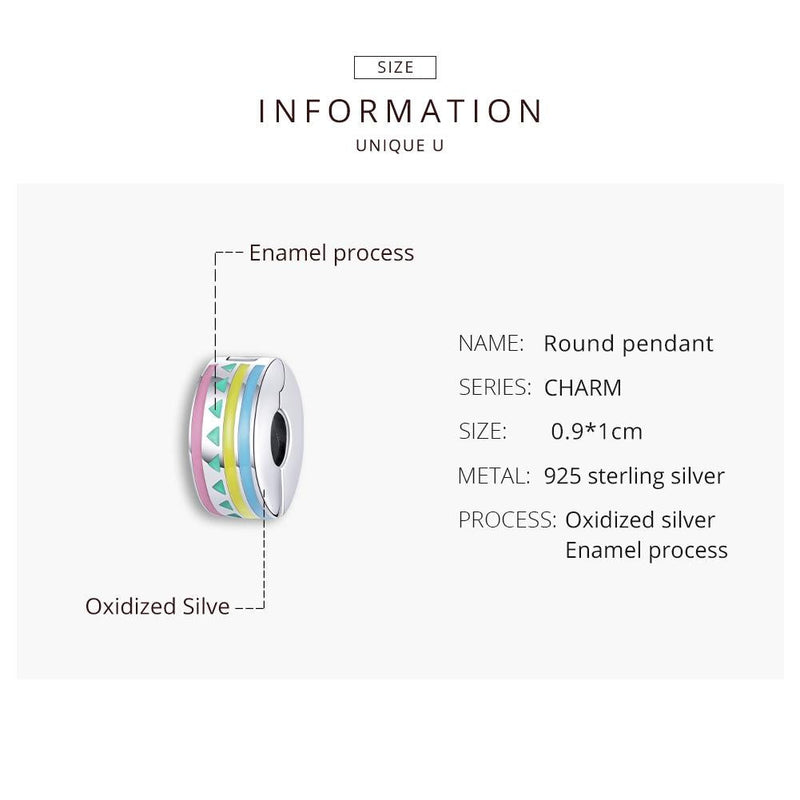 925 Sterling Silver Colorful Beaded Diy Jewelry Set