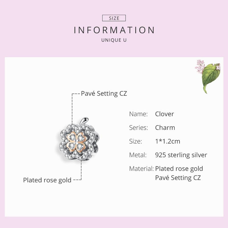 925 Sterling Silver Zircon Beaded Diy Bracelet Charm