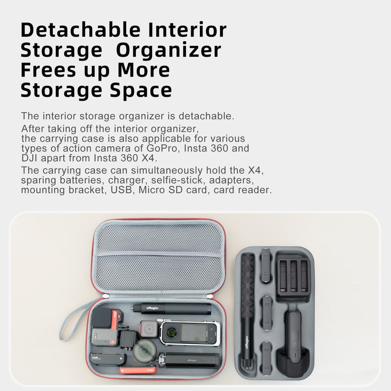 Amagisn Storage Bag for Insta360 X4 - Protective Clutch Case