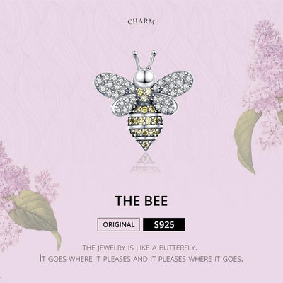 925 Sterling Silver Bee Bracelet Diy Beaded Accessory